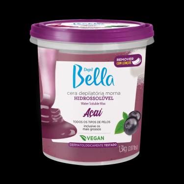Imagem de Cera Depil Bella Hidrossolúvel Açaí 1300g