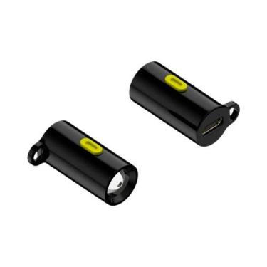 Imagem de Lanterna Multifuncional De Chaveiro USB C LED, Mini Tocha De Luz Forte