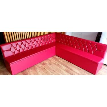 Imagem de Poltrona booth super luxo 2,80cm vermelha - O REI DAS POLTRONAS