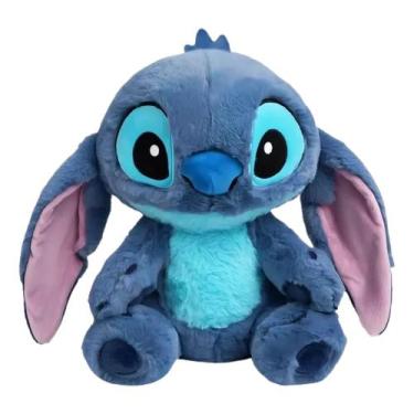 Imagem de Pelúcia Urso Stitch Peludinho Premium 35 Cm Encantadora Azul-escuro - 