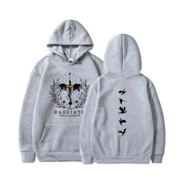 Imagem de Moletom Vintage Gótico Feminino 2025 Com Estampa De Quarta Asa Casual 