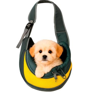 Imagem de Bolsa Canguru Confortavel De Transporte Seguro Gato Cachorro Pets Mochila Pequeno Porte Ombro Costas  Bag de Passeio