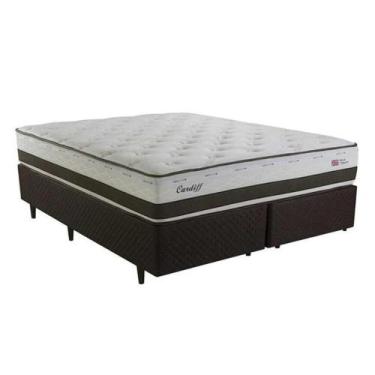 Imagem de Cama Box Herval Cardiff King, Molas Maxspring, 69 x 193 x 203 cm