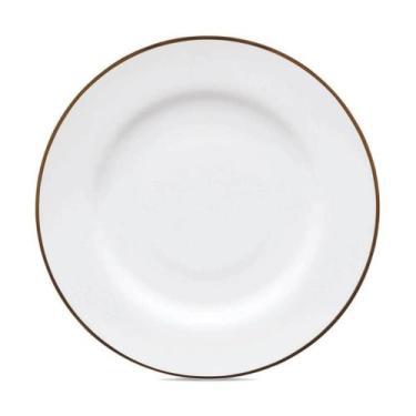 Imagem de Jogo De Pratos Rasos Em Porcelana Flamingo Com 6 Peças 28cm Oxford