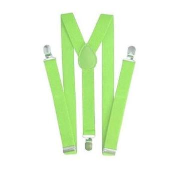 Imagem de Suspensório Verde Limão Adulto Ajustável - Lynx Produções