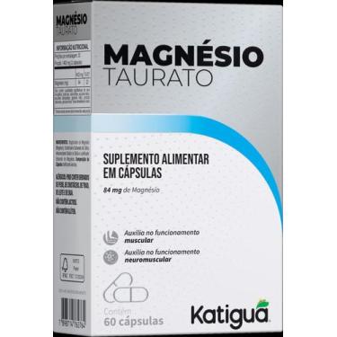 Imagem de Magnésio Taurato 60 Cápsulas 850mg - Katiguá - Katigua