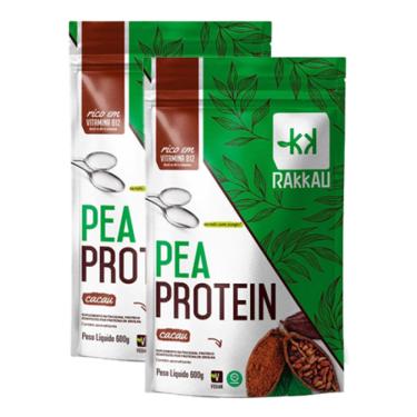 Imagem de Kit 2X: Pea Protein Cacau Vegana Rakkau 600g
