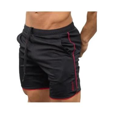 Imagem de Shorts De Corrida Masculinos De Secagem Rápida Em Tecido Mesh Para Ver
