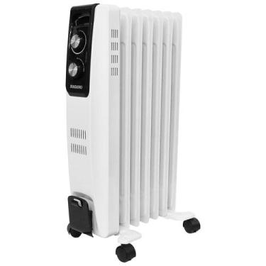 Imagem de Aquecedor Elétrico a Óleo Portátil 1500w Silencioso - 220V - Nagano