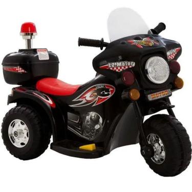 Imagem de Mini Triciclo Eletrica Infantil Preto E Vermelho - Importway