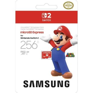 Imagem de Cartão MicroSD Express Para Nintendo Switch 2 256GB Samsung