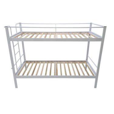 Imagem de Conjunto para Quarto 1 Beliche e 1 Estante com Rodizios 3 Prateleiras 