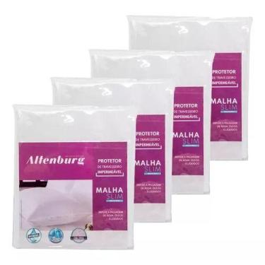 Imagem de Kit 4 Protetores De Travesseiro Impermeavel Altenburg Slim com Ziper 5