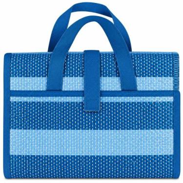 Imagem de Esteira de Praia Dobrável com Alça 180x90cm Bolsa Ar Livre - Mor, Azul