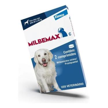 Imagem de Vermífugo Milbemax Cães 5 - 25kg C/ 2 Comprimidos Elanco - Congratulat