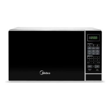 Imagem de Micro-ondas MRAS21 20l Branco Porta Preta Minuto Fácil Midea