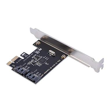 Imagem de Placa de expansão Zopsc SATA 3.0 PCIE para SATA 3.0, adaptador de placa de controle de expansão 6G, adequado para (R) XP/Server2003/Vista/7/8 (32 / 64 bits) / Mac/Linux