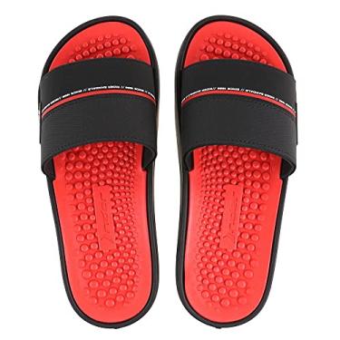 Imagem de Chinelo Rider Pump Slide Masculino, Preto/Vermelho, 41