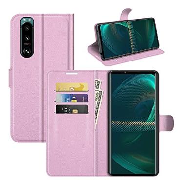 Imagem de YUNCHAO Caixa de telefone Para Sony Xperia 5 III Litchi Texture Horizontal Flip Caixa Protetora Com Holder & Cart Slots & Carteira capa para celular
