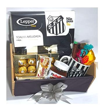 Imagem de Cesta de Presente Santos F.C Chocolates Toalha Caneca