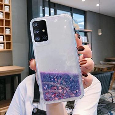 Imagem de Capa de telefone areia movediça para iPhone 13 12 Mini 11 Pro Max SE 2020 7 8 XS XR Glitter Cover, Roxo, Para iPhone12 Pro Max