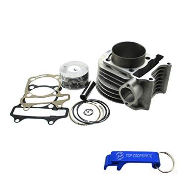 Imagem de TC-Motor Cilindro de 180cc 61 mm Kit de furo grande para GY6 125cc 150cc 1P52QMI 1P57QMJ Scooter de motor ATV Quad