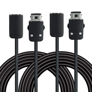 Imagem de Cabo de extensão de controle clássico, pacote com 2 cabos de alimentação de extensão Super NES Classic 3 m/3 m para Nintendo Super NES Classic Edition (2017) e Mini NES Classic Edition Controller (2016)