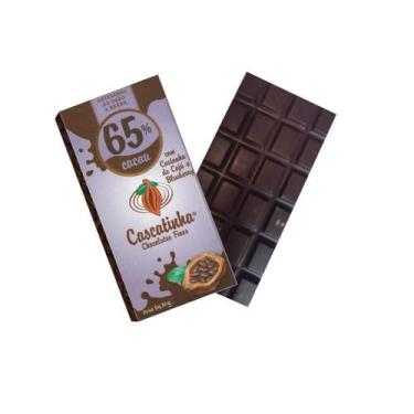Imagem de Chocolate Barra 65% Cacau C/ Castanha De Caju E Blueberry 80G Adoçado