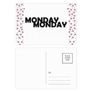 Imagem de Caracteres elegantes Monday Natal Flor Celebração Cartão Postal Blessing Mailing Card