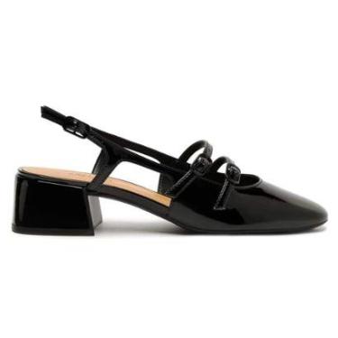 Imagem de Sapatilha Anacapri Boneca Slingback Salto Bloco C30574 0001-Feminino