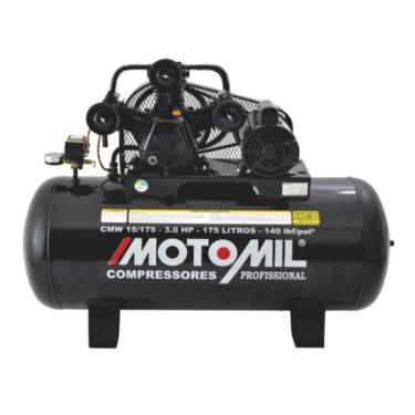 Imagem de Compressor de Ar 3 Hp 15/175 L Trifásico Motomil