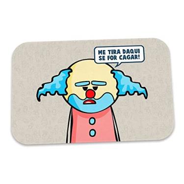 Imagem de Yaay Tapete de Banheiro DrPepper Paiaço Me tira daqui - 60 x 40 cm - Desenho Animado - Resistente à Água - Poliéster