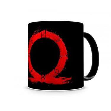 Imagem de Caneca God Of War Logo Vermelho Preta 330 ml