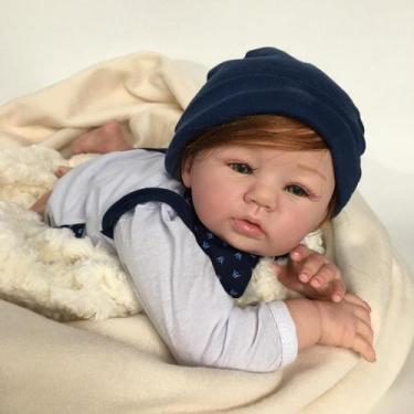 Imagem de Bebê Reborn Realista Lucas, Boneca Com Enxoval - Mundo Azul e Rosa