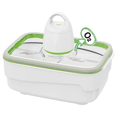 Imagem de Selador a vácuo FOSA, recipiente de vácuo de 4L com conjunto de unidades de vácuo, armazenamento hermético de alimentos, recipiente de marinada (bomba de vácuo incluída)