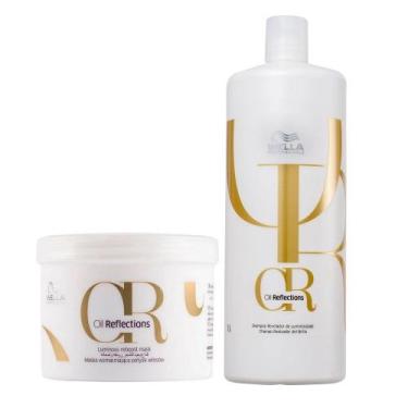 Imagem de Kit Wella Professionals Oil Reflections Shampoo 1000ml + Máscara 500gr