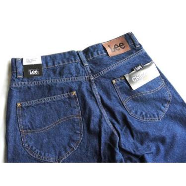 Imagem de Calça Jeans Lee Chicago Tradicional Cintura Alta Azul Escura 16Oz, 50