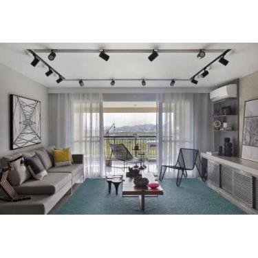 Imagem de kit Trilho Eletrificado 4 de 1 Metro + 4 Emendas L + 8 Spot de Trilho 