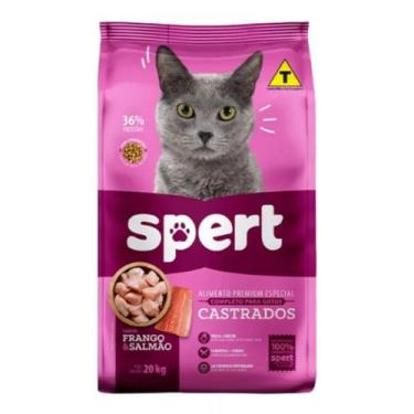 Imagem de Ração Spert Gatos Castrados Frango & Salmão - 20KG
