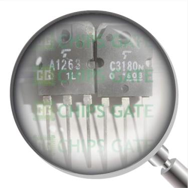 Imagem de 2SA1263-2SC3180 8 Pairs Transistor To-3P 2Sa1263/2Sc3180 A1263/C3180