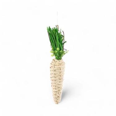 Imagem de Enfeite Decorativo de Páscoa - Cenoura de Palha - 33cm - 1 unidade - C