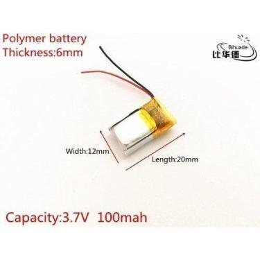 Imagem de Bateria 100 Mah 3,7 Gps,baba,brinquedos,rastreador,caneta - bgb