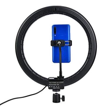 Imagem de TPD668 12W 12 Polegadas 160LED Anel de Luz Regulável 3200K 5600K Maquiagem Clipe de Telefone Com Cabeça Esférica para Vídeo de Beleza Ao Vivo