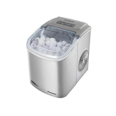 Imagem de Máquina de Gelo Mondial 12kg Turbo Ice Premium MG-12-GI Cinza 127V, Ci
