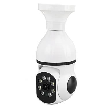 Imagem de Câmera de Segurança Com Soquete de Luz E27, Câmera de Segurança Com Lâmpada 1080P, Câmera WiFi 5G, Chamada de Voz, Visão Noturna Colorida, Detecção de Movimento Em 355 °, Câmera de