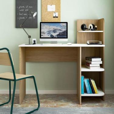 Imagem de Mesa para Computador Escrivaninha de Escritório com Estante Artely Lin