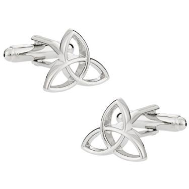 Imagem de Abotoaduras de triquetra celta Cuff-Daddy com caixa de apresentação