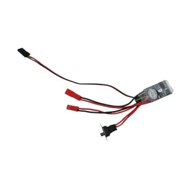 Imagem de Almencla ESC escovado 30A, controlador de velocidade elétrico, peças de reposição para motor escovado para modelo de carro 1/12, veículo rastreador