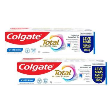 Imagem de Kit 2 Creme Dental Colgate Total Whitening 180g