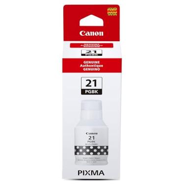 Imagem de Canon Frasco de tinta preta de pigmento genuíno GI-21, compatível com impressoras Megatank PIXMA G1220, G2260, G3260, G1230, G2270, G3270, G4270, G3290 e G4280